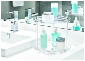 IDesign The Home Edit кръгла въртяща се двуетажна поставка за контейнери, ⌀ 24,1 cm - iDesign/The Home Edit