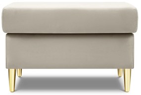 Бежова кадифена табуретка Kyoto – Cosmopolitan Design