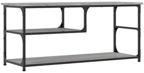 831826 vidaXL ТB шкаф, сив сонома, 103x38x46,5 см, инженерно дърво и стомана