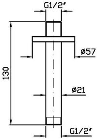 Таванно рамо за душ Zucchetti