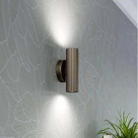 Eglo 902036 - Стенно осветително тяло PORTILLO 2xGU10/5W/230V кафяво