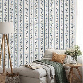 Фототапет – Сини цветя на ивици