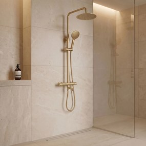 Душ система с Термостат Rea Lungo Diamond Gold Brush