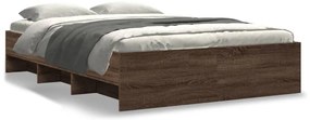 3295666 vidaXL Рамка за легло без матрак кафяв дъб 120x200 см инженерно дърво
