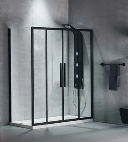 Плъзгаща се врата Devon Flow II-177 - 181-Черен
