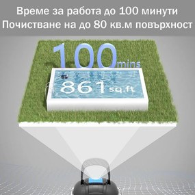 Безкабелен робот за почистване на басейни Wybot OSPREY 200 MAX, 5200 mAh, За до 80 м2, Двоен мотор, Автономия 100 минути, Self-beaching, Auto-reverse, IPX8, Сив