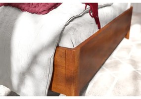 Светлокафяво двойно легло от букова дървесина , 160 x 200 cm Visby Modena - Skandica