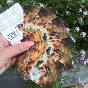 ПОДАРЪК - Детски джобни календарчета без герои - Комплект 12бр.