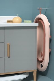 Сгъваема бебешка вана VAIANA PREMIUM с възглавница и стойка - повече цветове лилаво