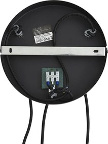 Moderne hanglamp zwart met hout en mat grijs glas 3-lichts - Umbra