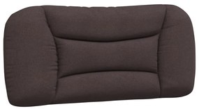 374528 vidaXL Мека табла за легло, тъмнокафява, 80 см, плат