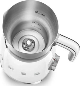 Уред за разпенване на мляко Smeg MFF11WHEU, 500 W, 600 мл, 8 програми, Подвижна кана, Автоматично изключване, Бял