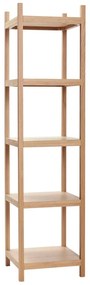 Рафт от дъбово дърво 45x180 cm Mason - Hübsch