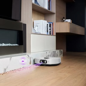 Прахосмукачка робот Eureka J15 Ultra, 19000 Pa, 3 л, Автономия 150 мин, Lidar + RGB камера, FlexiRazor, Гласов контрол, Бял