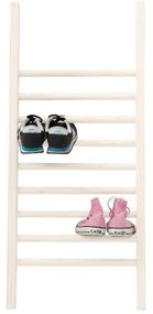 Кремавобяла стълба за обувки Little Nice Things S White, височина 90 cm Zapatero - Really Nice Things