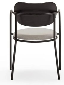 Черно-сив трапезен стол в декор от пепел Eclipse - Teulat