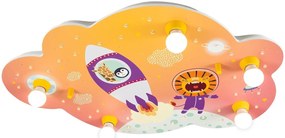 Стенен таван-лампа Elobra Little Astronauts Escape Five-light