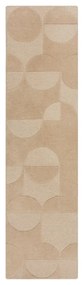 Бежов вълнен килим 60x230 cm Gigi - Flair Rugs