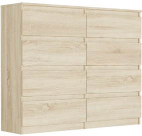 Комод с 8 чекмеджета R-120-S8 - различни цветови варианти artisan