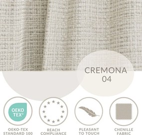 Сиво-бежов шенилов ъглов диван (десен ъгъл/L форма) Kirou – Maison de Rêve