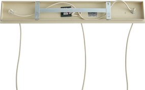 Scandinavische hanglamp beige met wit glas 3-lichts - Wisp