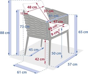 Градински стол Hesperide Yconia