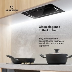 Klarstein Hektor Eco, абсорбатор, 52 cm, 466 m³/h, сензорно управление, стъкло