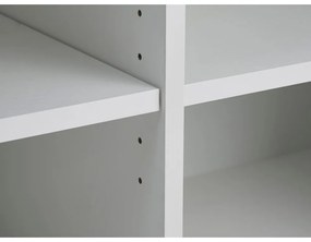 Бял скрин с плъзгащи се врати 180x76x45 cm Nola – Unique Furniture