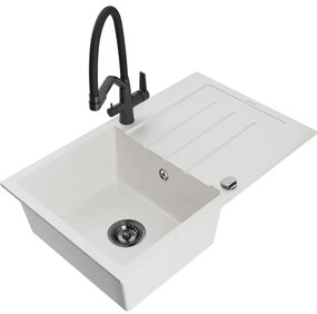 Mexen Bruno гранитна кухненска мивка с 1 отделение и отцедник и кухненски