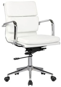 BF4801 Low Back Armchair White Pu