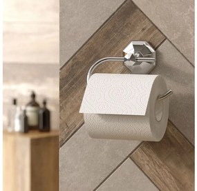 Поставка за тоалетна хартия лукс TEKNO TEL MG 194, 15х5х11 см, Закрепване с дюбел, Хром