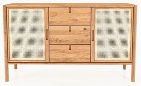 Нисък скрин от дъб 142x84 cm Pola - The Beds