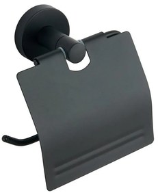 Aqualine - Поставка за тоалетна хартия с покривало SAMBA черен