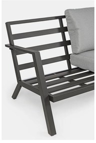 Сив алуминиев градински комплект от за отдих за 4 Harley – Bizzotto