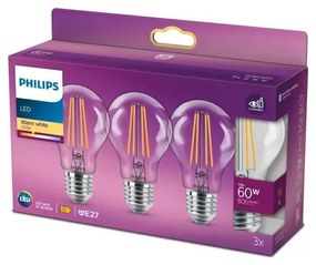 К-кт 3x LED Крушка VINTAGE Philips A60 E27/7W/230V 2700K