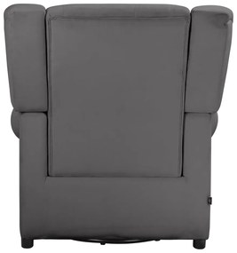 Сиво кадифено люлеещо се кресло Lillyse – Støraa