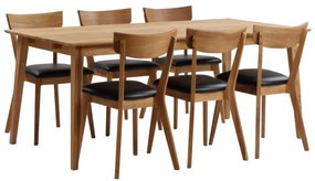 Маса за хранене от естествен дъб , 180 x 90 cm Filippa - Rowico