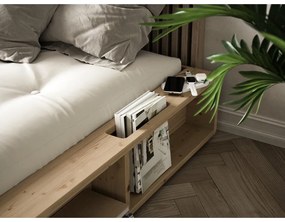 Двойно легло от борова дървесина с решетка 160x200 cm Ziggy - Karup Design
