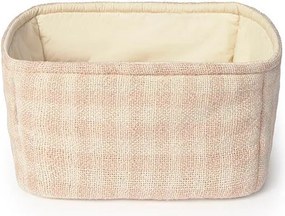 Светлорозова текстилна детска кошница за играчки 30x20x20 cm Swan Rose – Lorena Canals