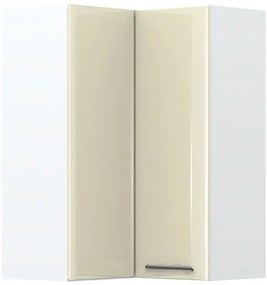 Висящ ъглов шкаф Modena V9-UG-2K-White - Beige