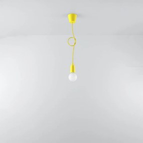 Жълта висяща лампа ø 5 cm Rene - Nice Lamps