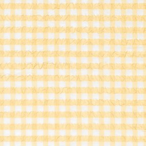 Жълто и бяло удължено крепирано спално бельо за единично легло 140x220 cm Bæk&amp;Bølge - JUNA