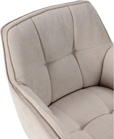 Бежови тапицирани трапезни столове в комплект 2 бр. Keiko – Marckeric