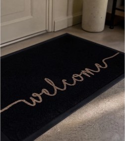 Черна изтривалка , 45 x 75 cm Cozy Welcome - Hanse Home