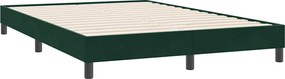 4101412 vidaXL Рамка за легло без матрак Тъмнозелено 160x220 cm Кадифе