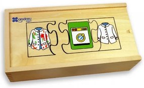 Andreu Toys - Пъзели "Последователности" в дървена кутия