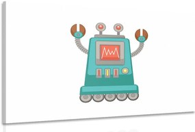 Картина на платно – За детски любители на роботи