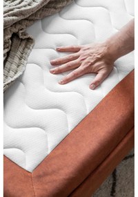 Кадифен разтегателен диван тухлен 225 cm Charming Charlie – Miuform