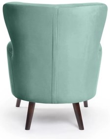 Кадифено кресло в цвят мента Noemye – Bonami Selection