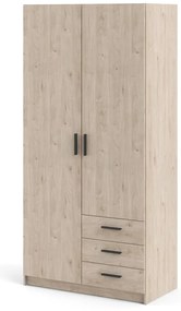 Гардероб от декор от дъб естествен 99x200 cm Sprint – Tvilum